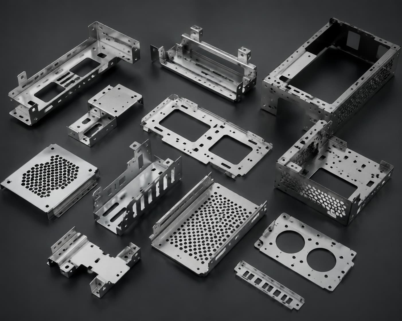 AI server internal stamped components