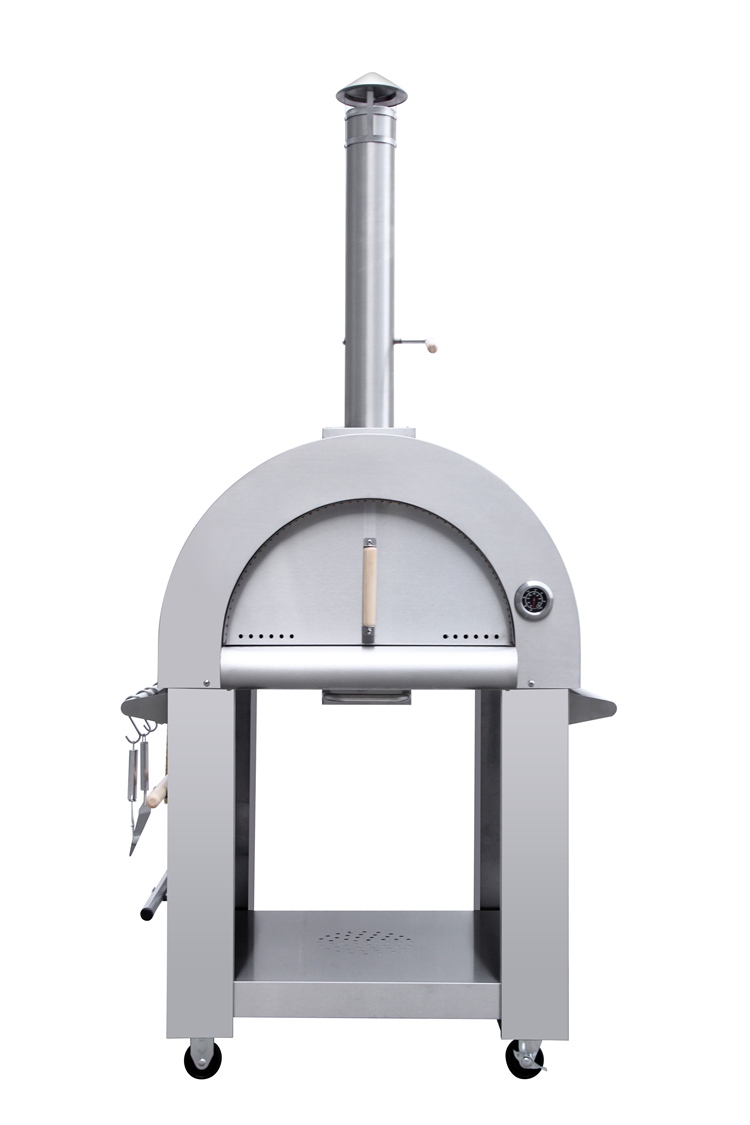 Full Stainless Steel Pizza Oven Side