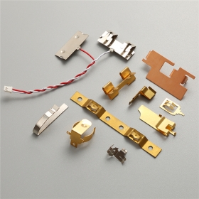 Custom Stamping Electrical Brass Copper Silver Stainless Steel Electric Battery Spring Contact