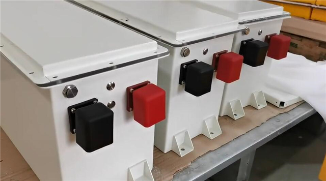 Battery box with powder coated finish