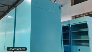 Powder-coated cabinet — front view