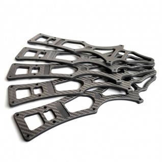 Machined carbon fiber plates