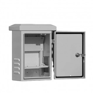 Weatherproof outdoor sheet metal enclosure
