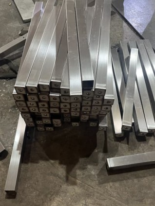 Industrial equipment support frame