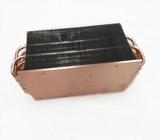 Multi-heatpipe array and heavy baseplate