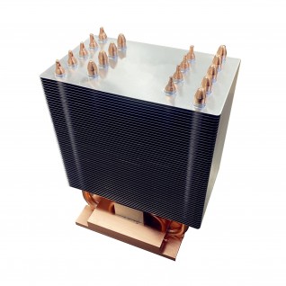 Large-format fin module for rack enclosures