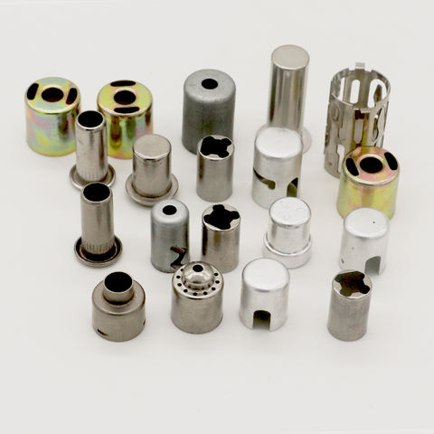 Stamped parts with springs
