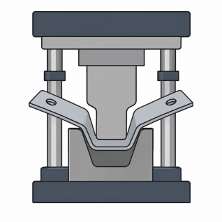 Transfer stamping process