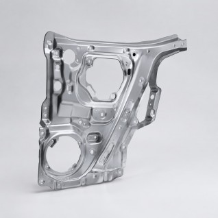 Stamped structural metal component