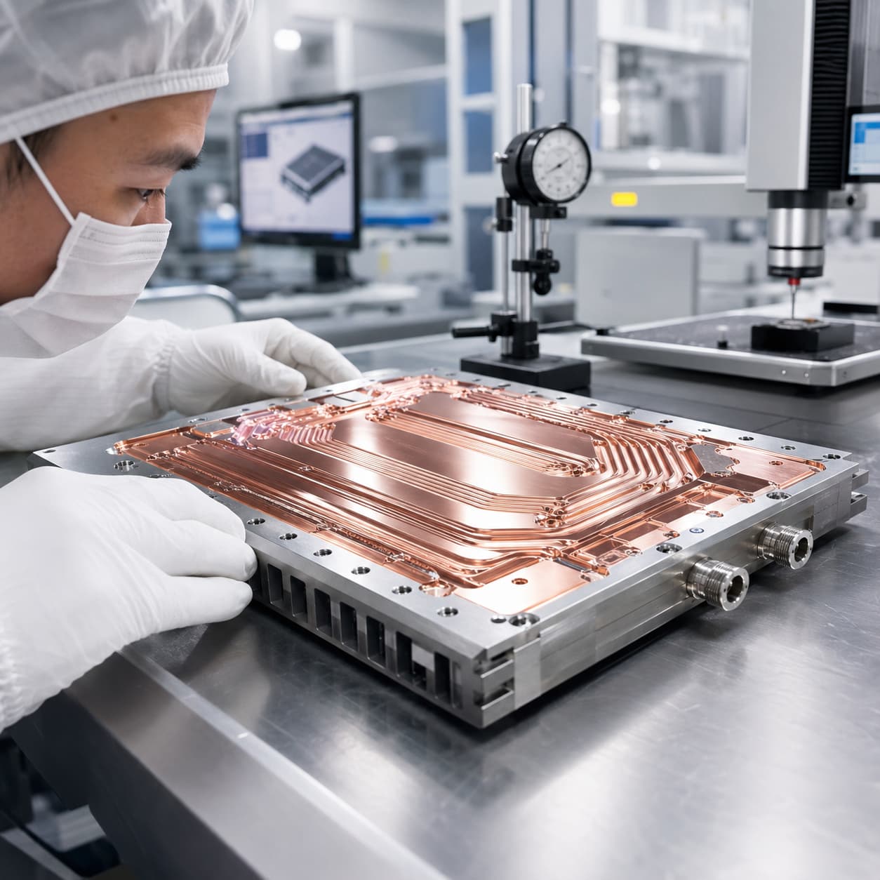 Aluminum liquid cooling component