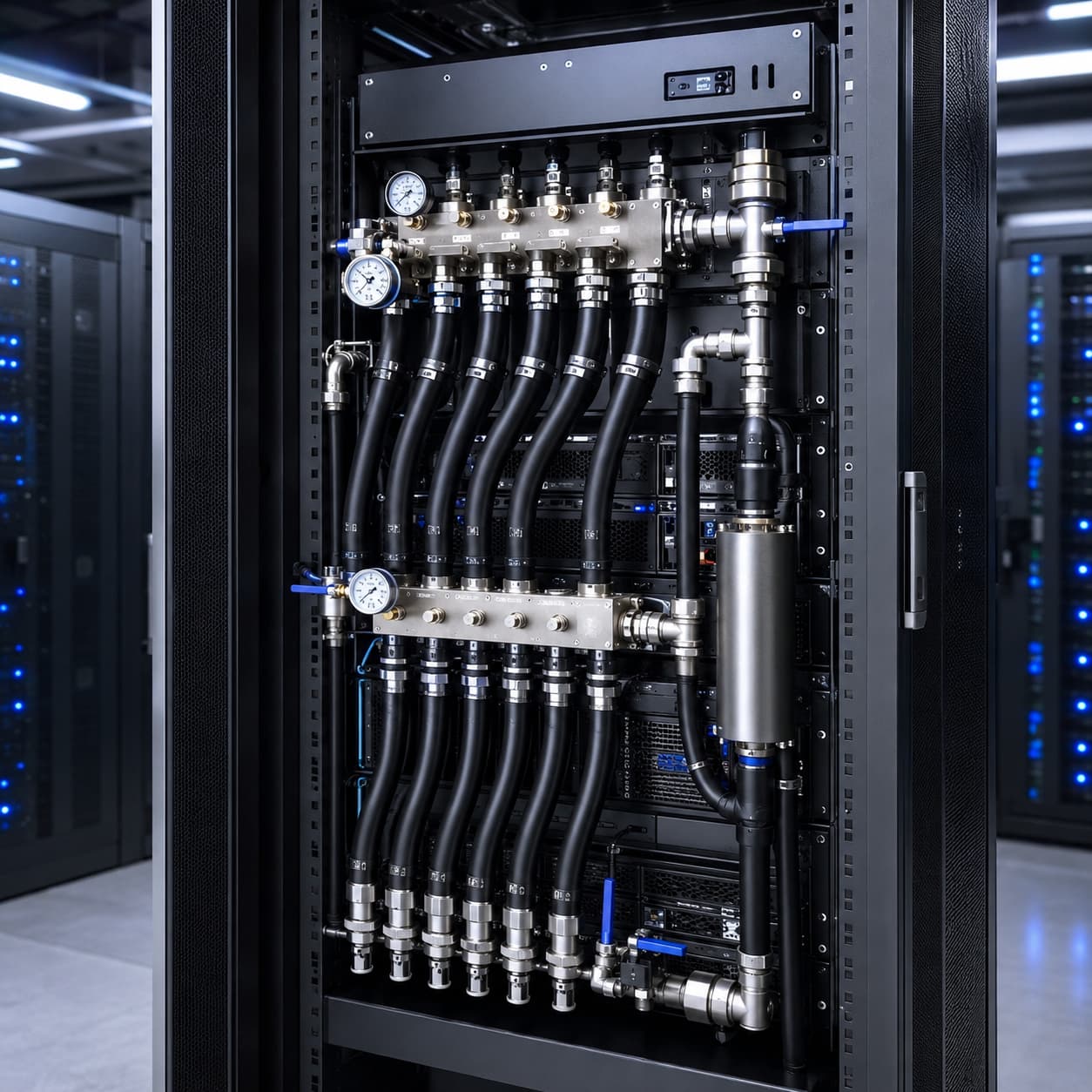 rack level liquid cooling thermal module