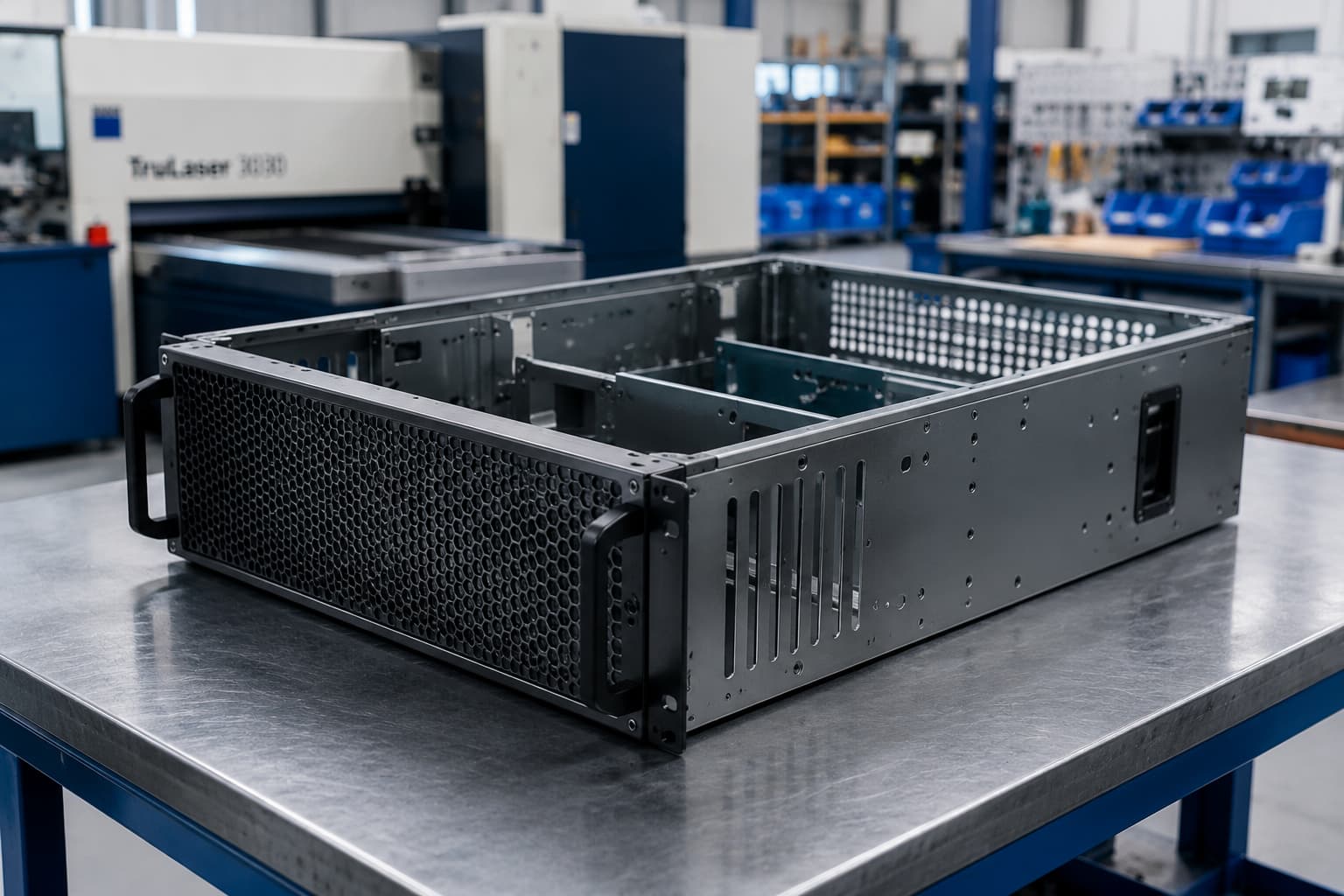 AI server chassis ventilation panel