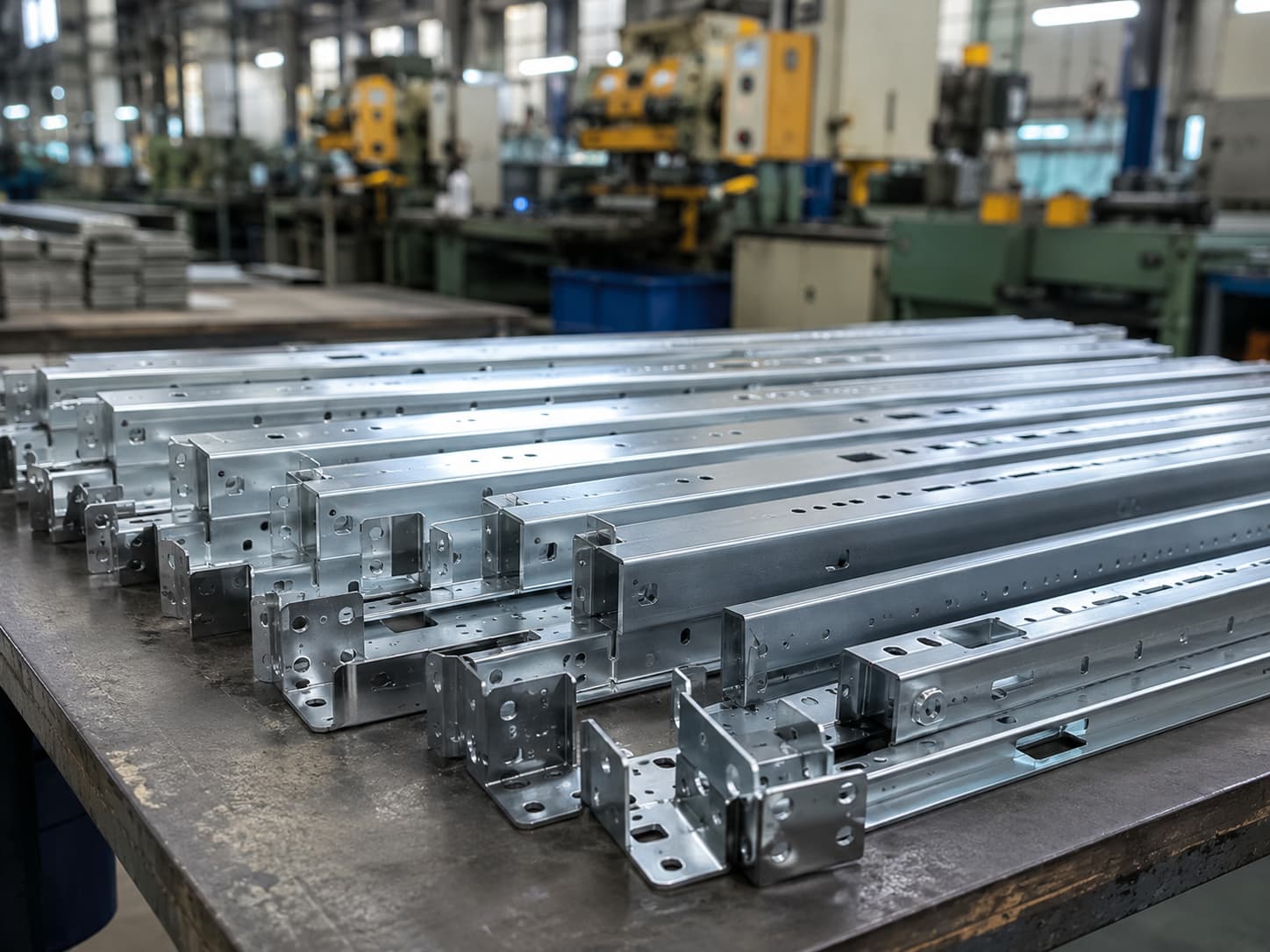 custom sheet metal rack server rails