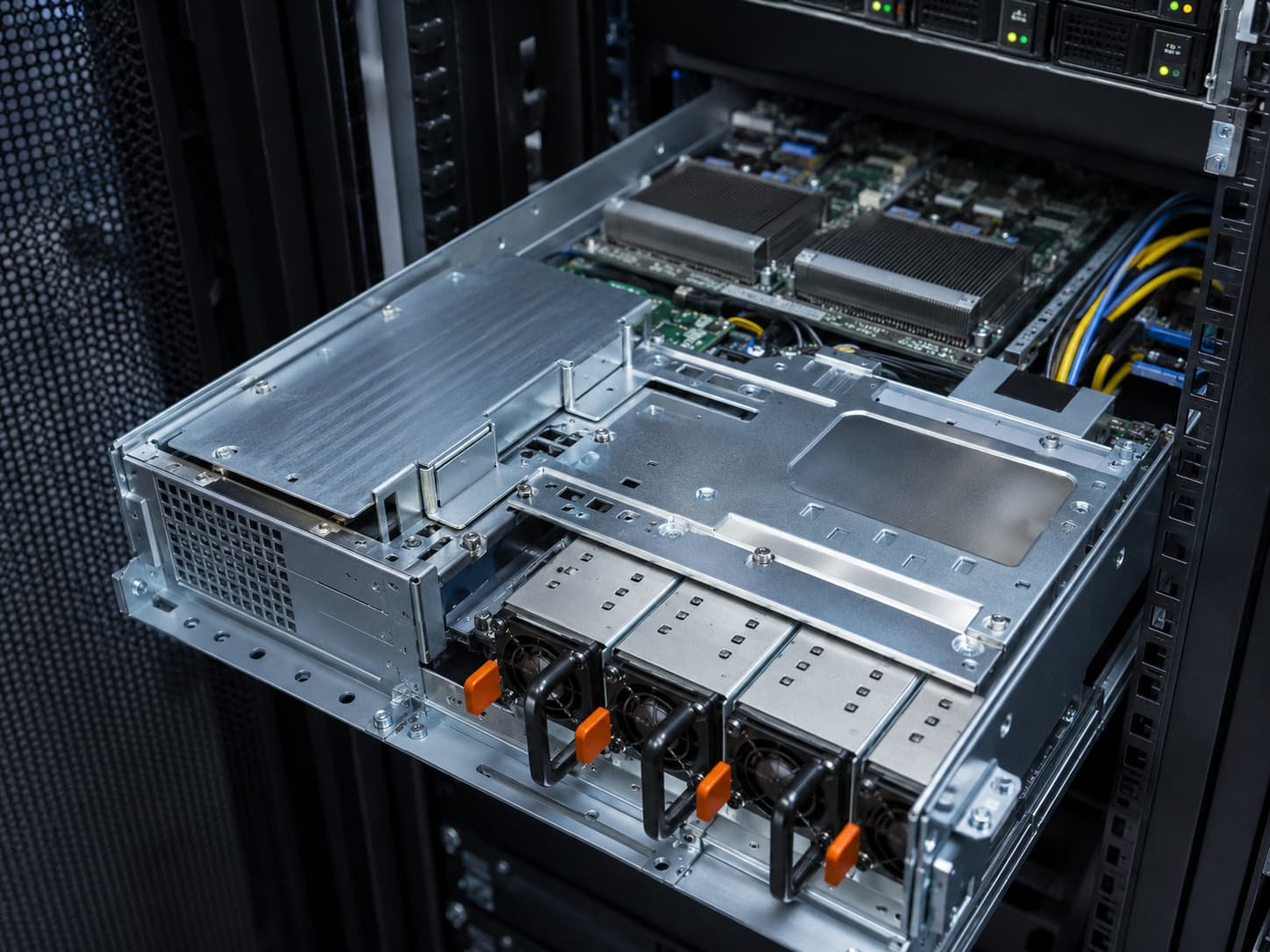 power module frame in rack server