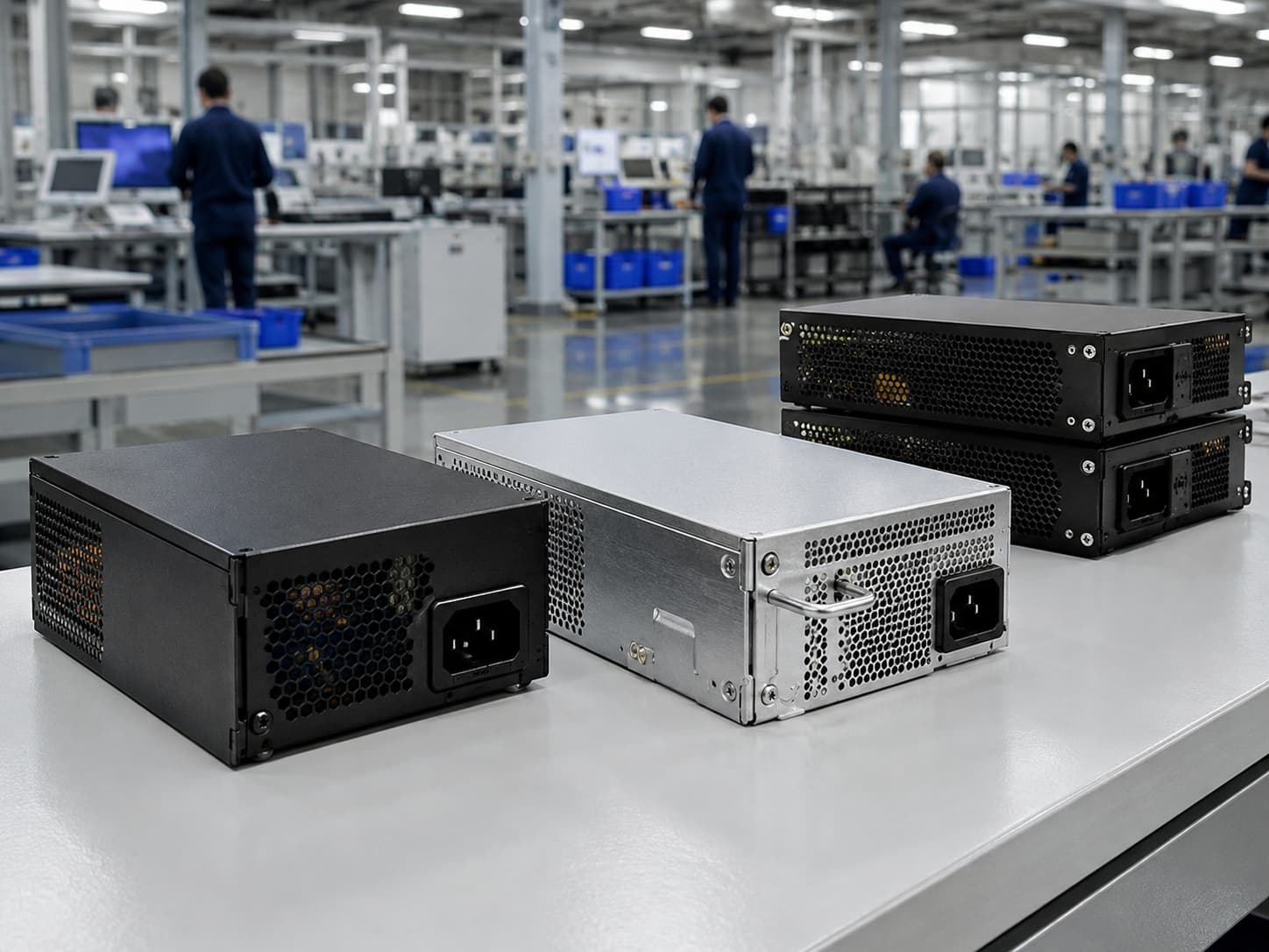 AI server power supply enclosure