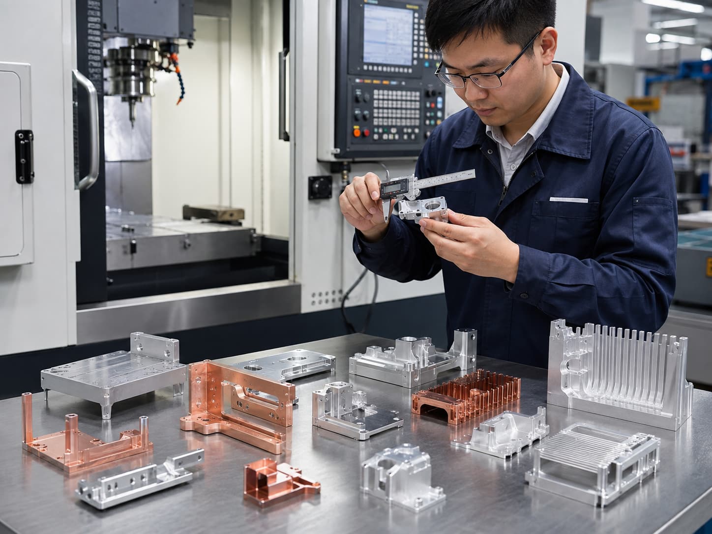 precision copper CNC machining