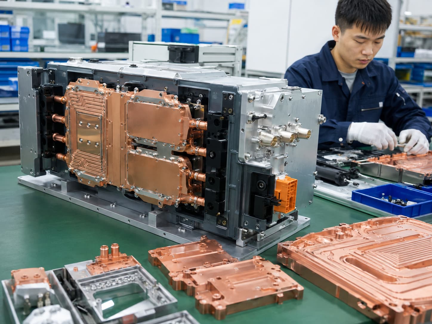 CNC aluminum cooling components