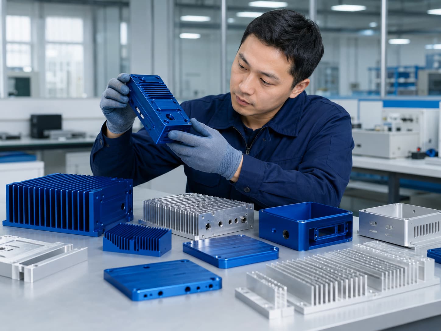 Anodized aluminum components