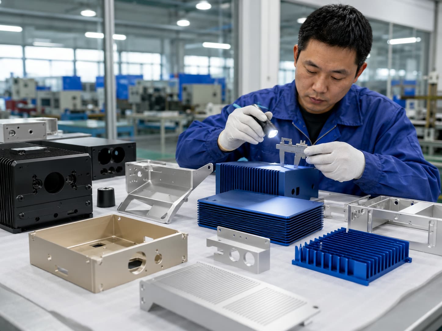 Anodized aluminum housing
