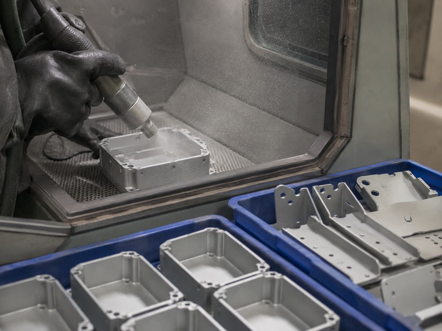 Industrial bead blasting components