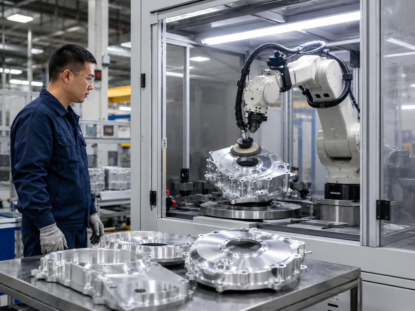 Metal polishing parts