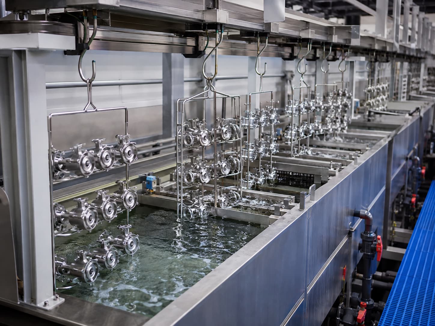 Stainless steel passivation parts