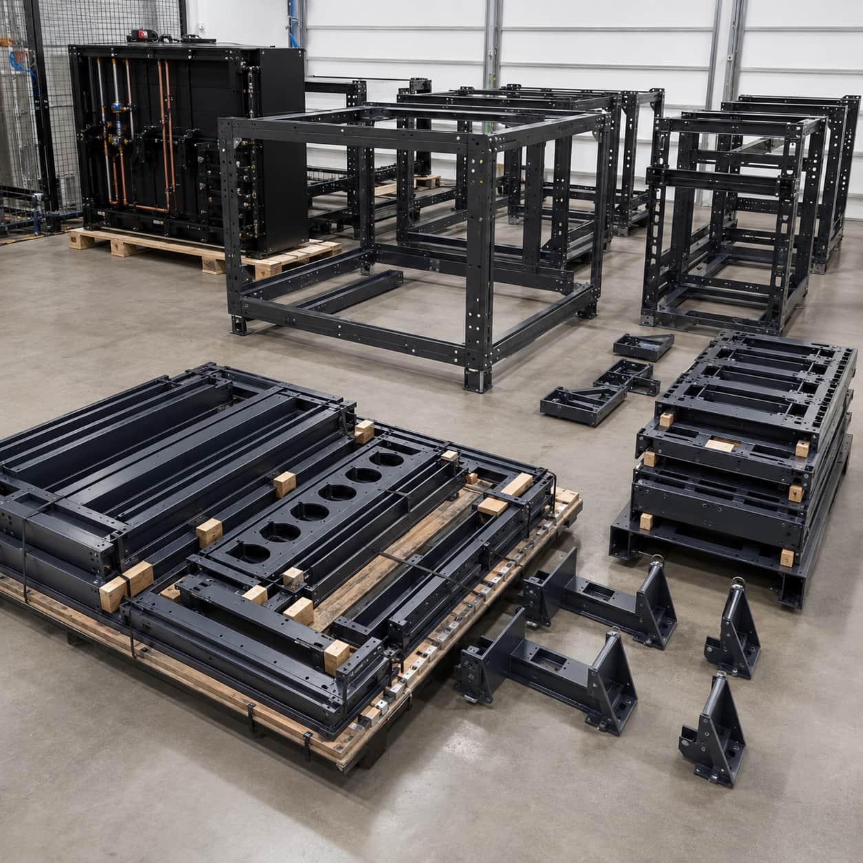 Industrial welded metal assemblies