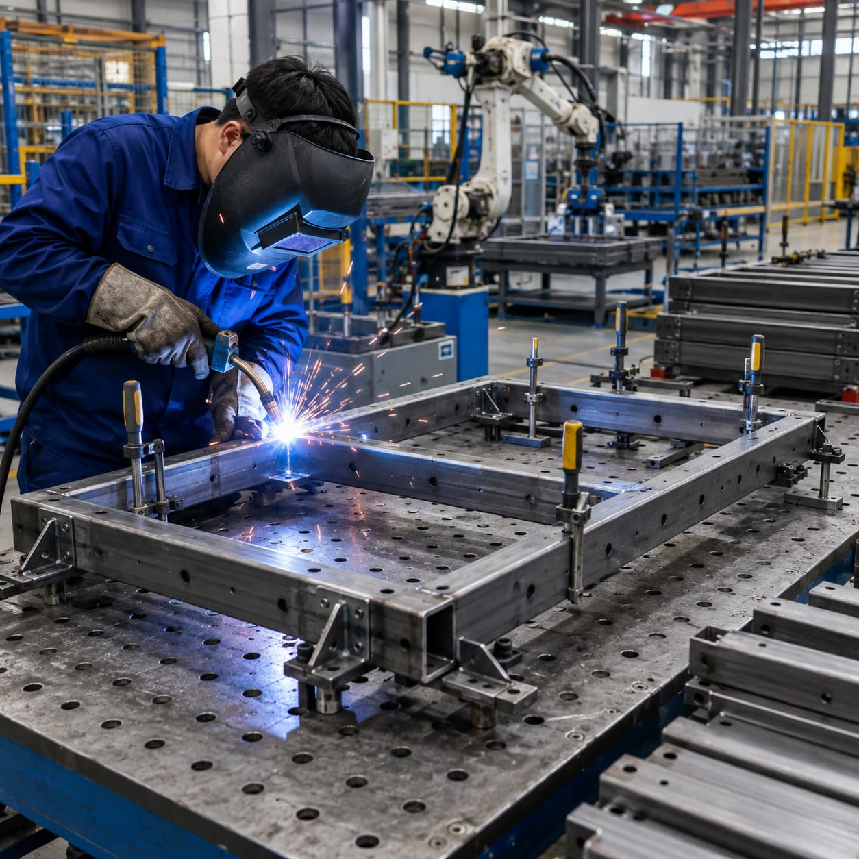 Custom welded metal structures