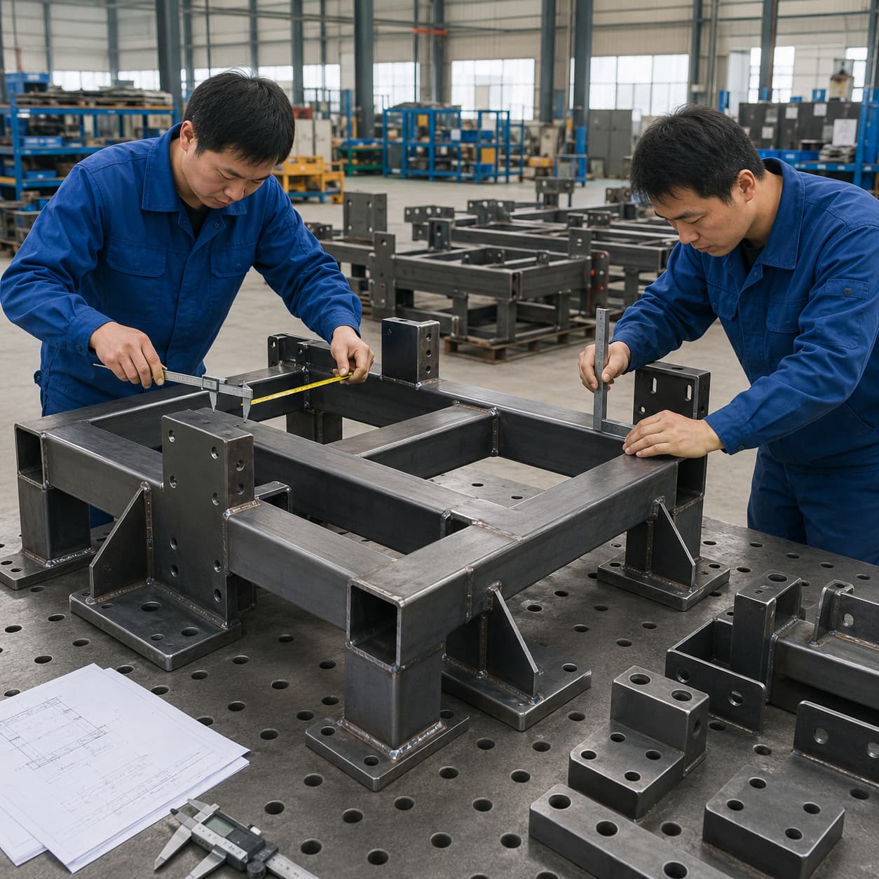 Precision welded metal components