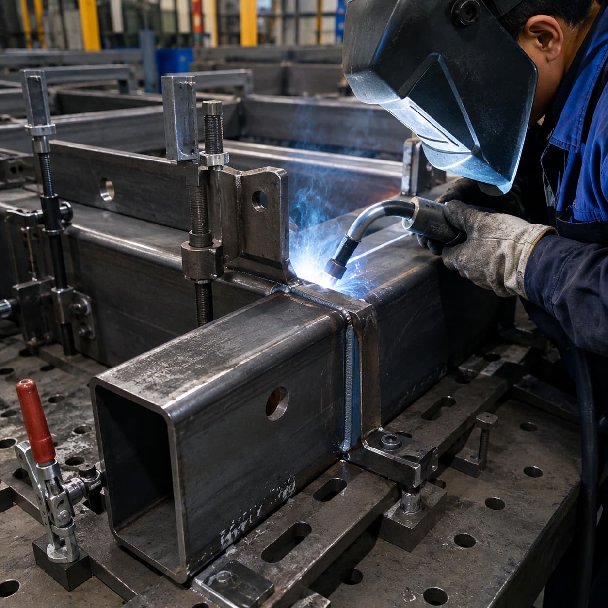 Industrial MIG welding process