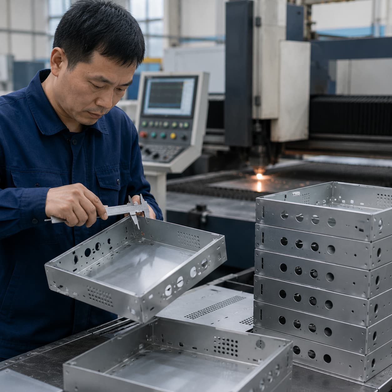 Metal enclosure assembly
