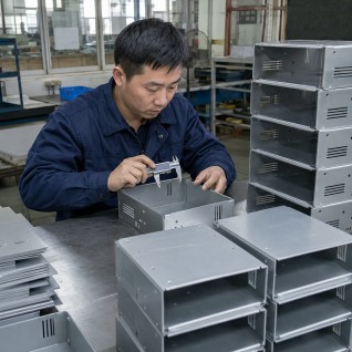 Sheet metal enclosure assembly