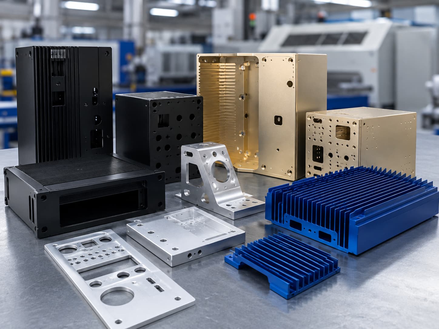 Finished custom sheet metal enclosures