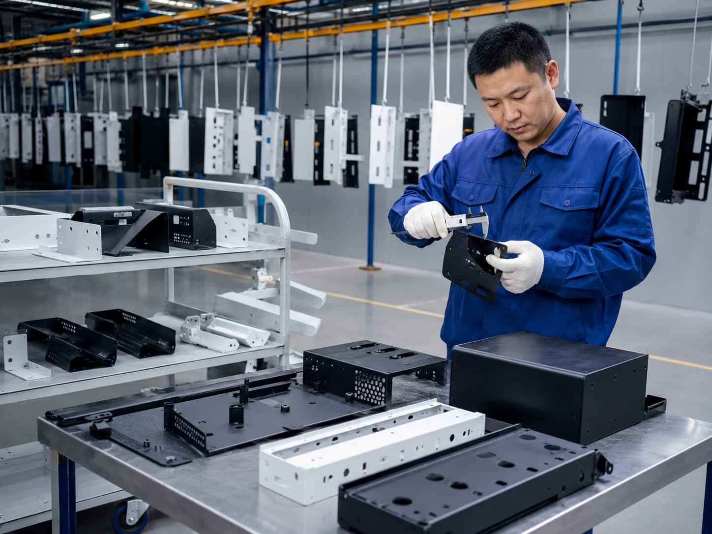 Powder coated custom sheet metal enclosures