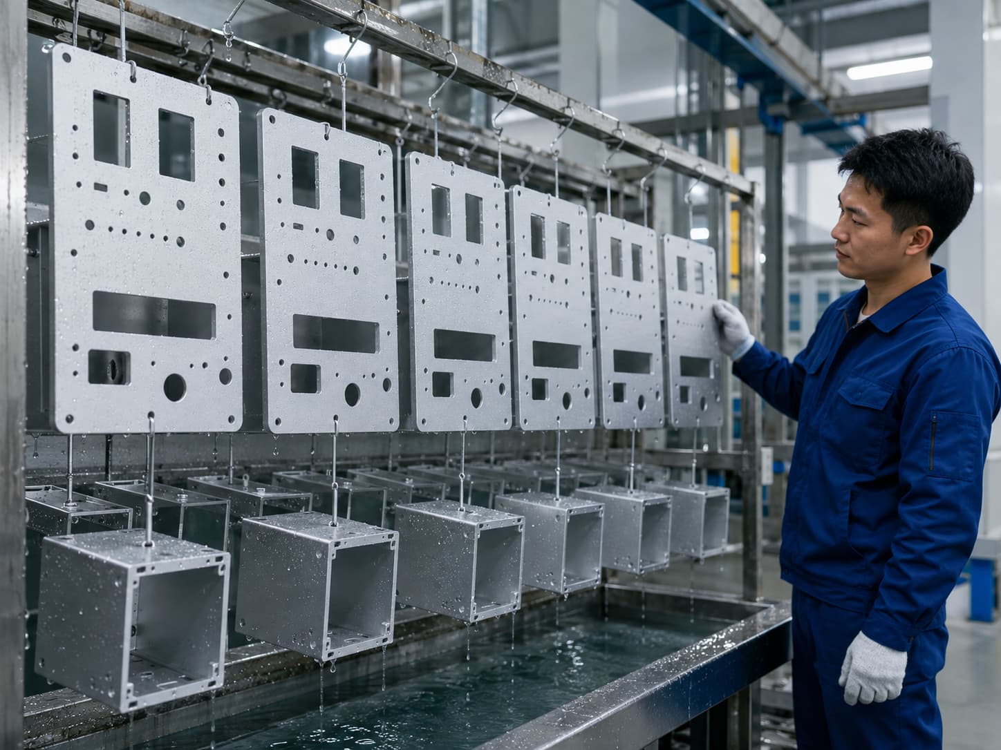 Welded metal frame for industrial equipment