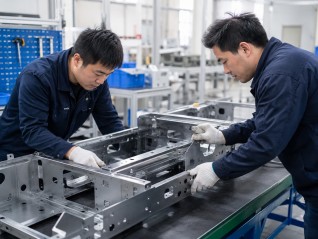 Custom sheet metal frame assembly