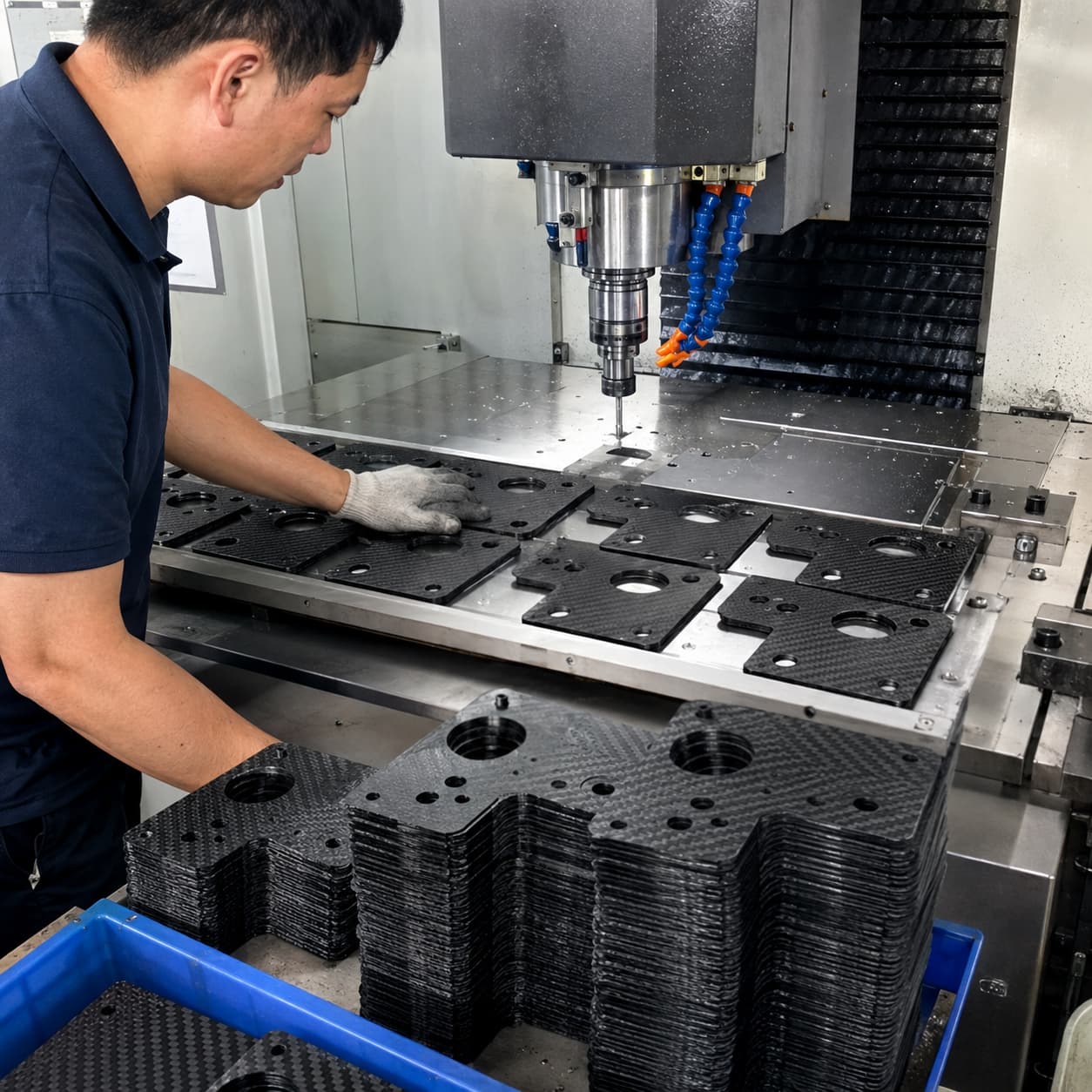 Custom carbon fiber structural components