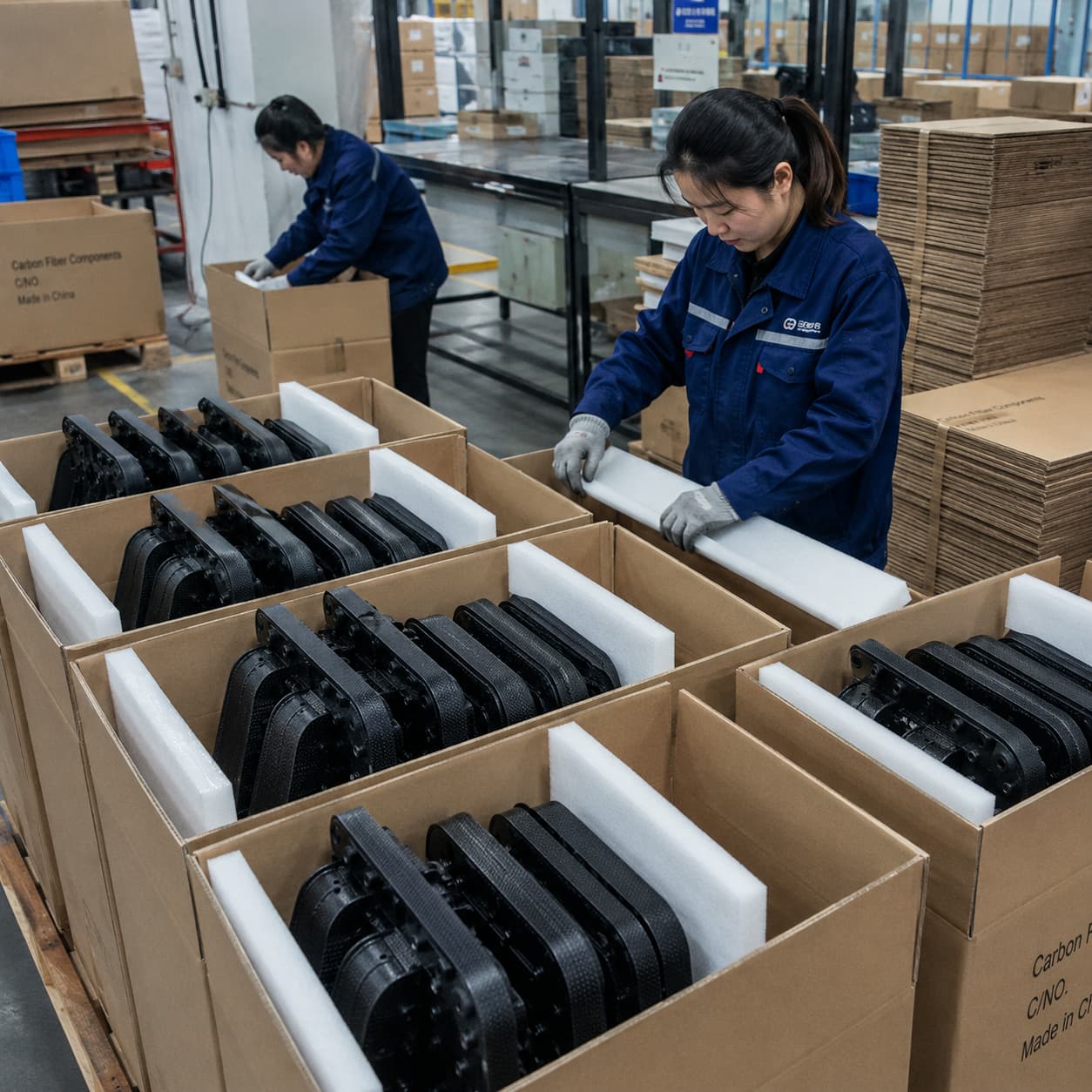 Carbon fiber component dimensional checking