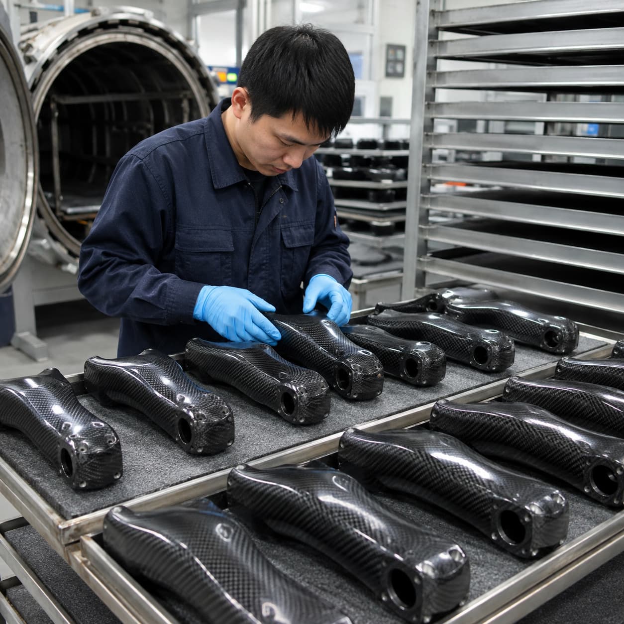 Carbon fiber structural component assembly