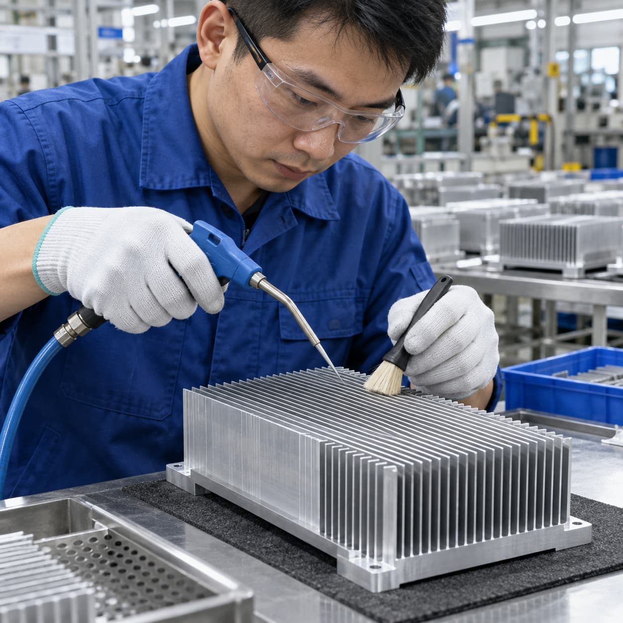 Large aluminum heat sink for high performance computing