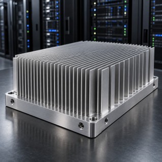 CNC machined aluminum server heat sink manufacturer in China