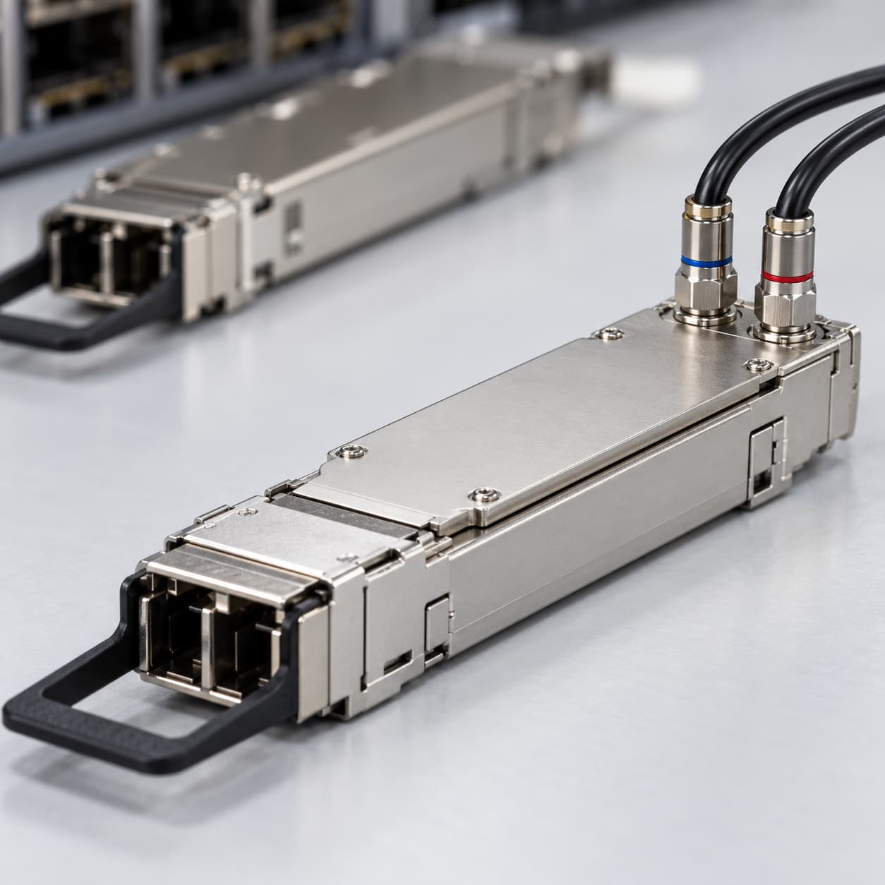 Compact optical module cooling connection concept