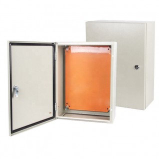 Waterproof cabinet with reinforced doors
