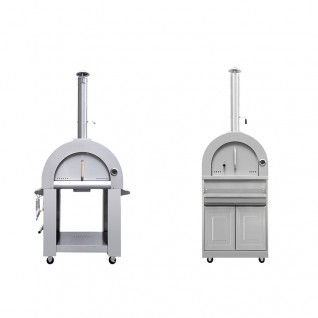 Brick-lined oven interior