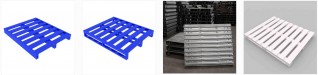 Low-profile steel pallet with open base