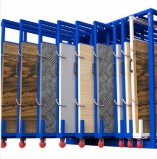 Stackable steel rack with protective padding