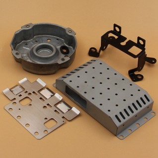 Stamped connector housing