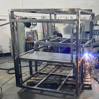 CNC-bent chassis ready for assembly