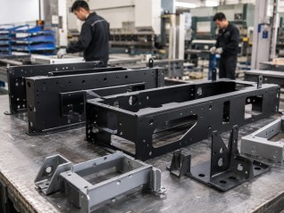Precision sheet metal bracket fabrication