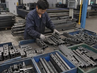 Tube cutting for industrial frame